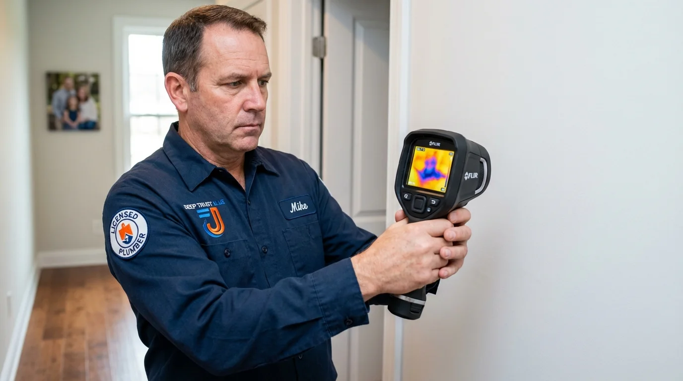 Thermal imaging leak detection by Johns Plumbing LLC in Stuttgart